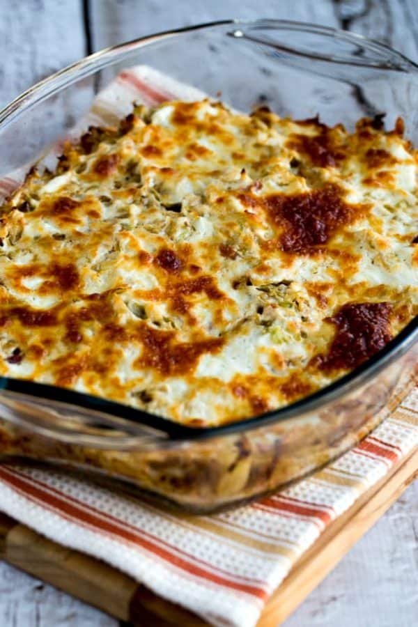 Keto Cheesy Cabbage Gratin