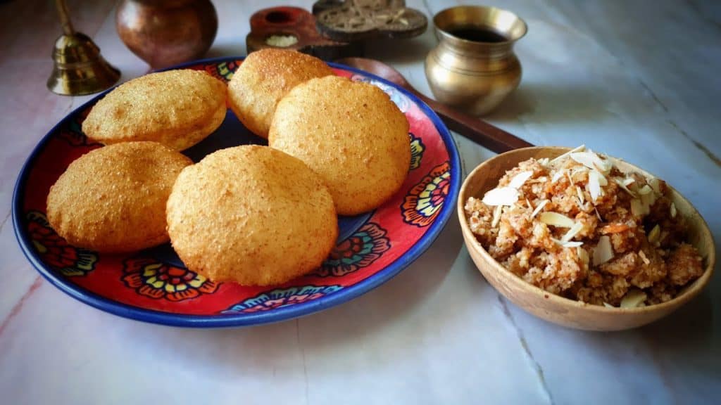 Keto Halwa and Puri