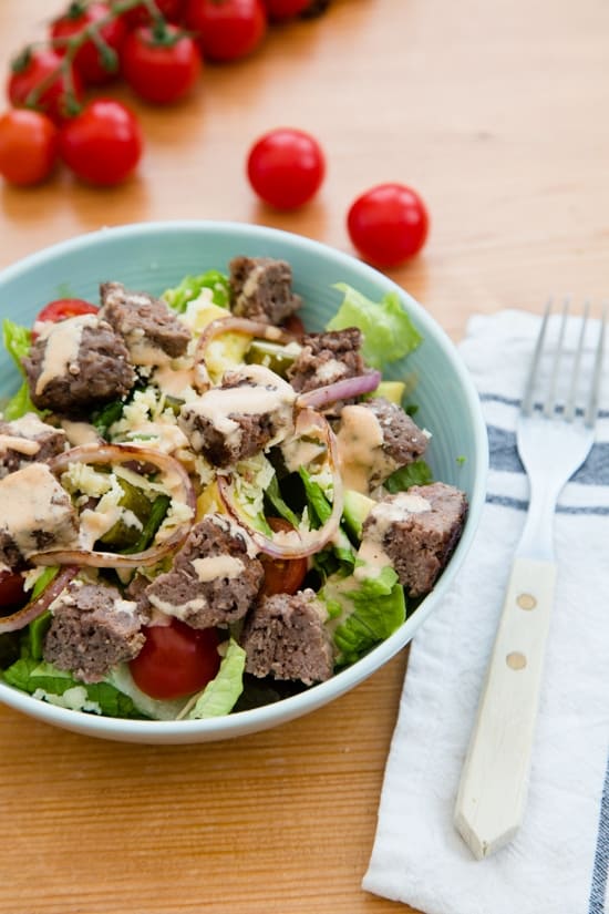 Keto Cheeseburger Salad