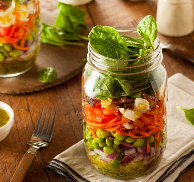 keto salad jar