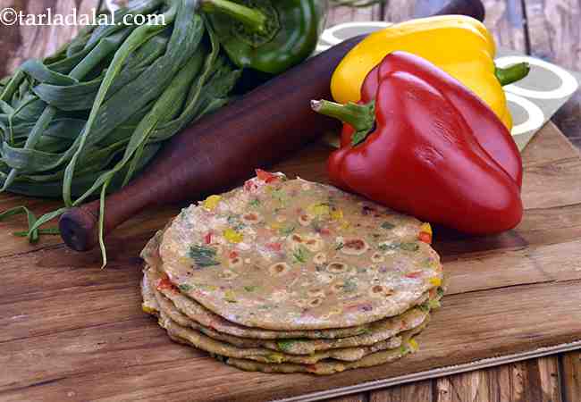 Herbed Capsicum Paratha