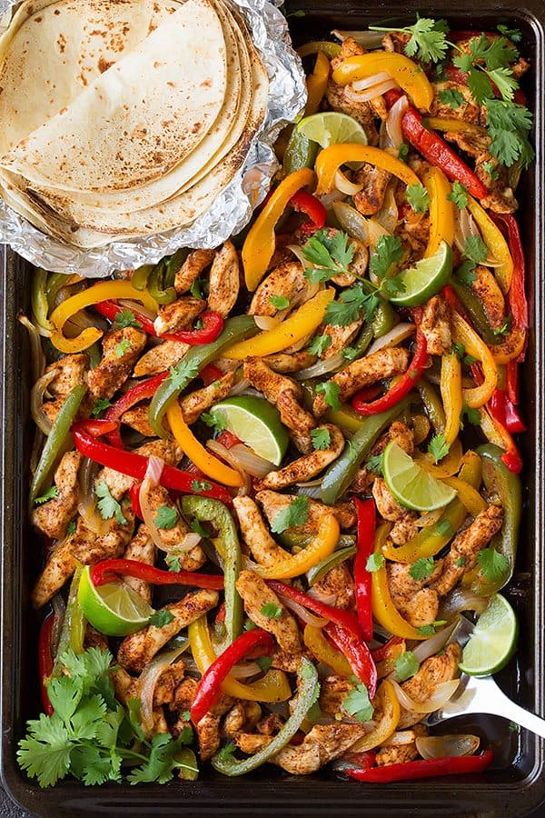 Sheet-Pan Chicken Fajitas